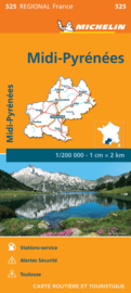 Wegenkaart Midi Pyrenees 2022 | Michelin 17525 | ISBN 9782067254510