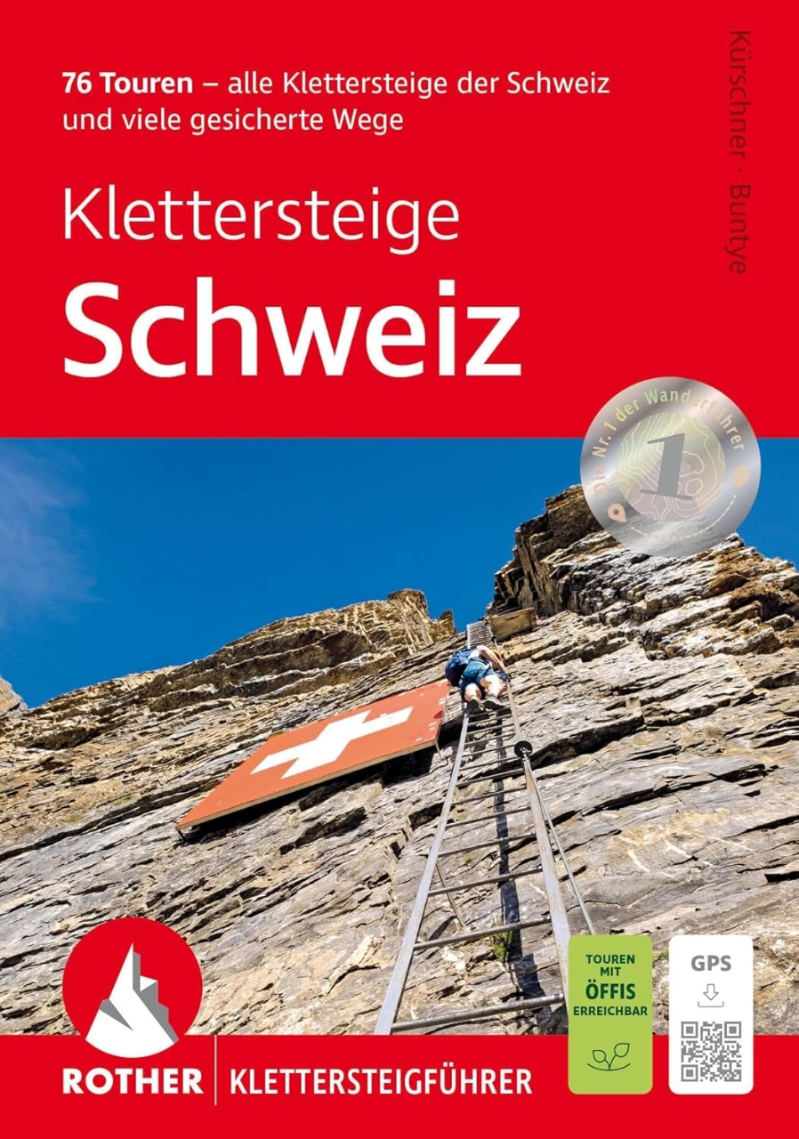 Klettersteiggids Klettersteige Schweiz | Rother Verlag | ISBN 9783763348909