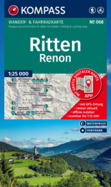 Wandelkaart Ritten - Renon - Sarntaler Alpen | Kompass 068 | 1:25.000 | ISBN 9783991542704