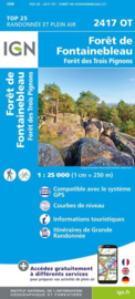 Wandelkaart Forêt de Fontainebleau, Centre - Loire | IGN 2417OT - IGN 2417 OT | ISBN 9782758552147