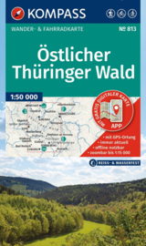 Wandelkaart Östlicher Thüringer Wald | Kompass 813 | 1:50.000 | ISBN 9783991545590