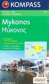 Wandelkaart Mykonos | Kompass 249 | ISBN 9783850261067