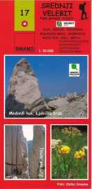 Wandelkaart Srednji Velebit/Northern Velebit | Smand Map 17 | 1:30.000 | ISBN 9789539721761