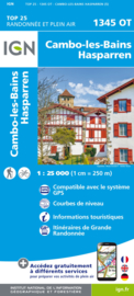 Wandelkaart Cambo-les-Bains, Hasparren, Helette, Iholdy | Franse Atlantische Kust | IGN 1345OT - IGN 1345 OT   ISBN 9782758551485