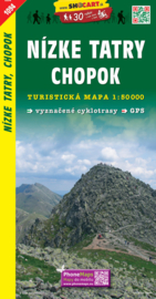 Wandelkaart Slowakije - Nizke Tatry, Chopok | 1:50 000 | Shocart 1094 | ISBN 9788072244720