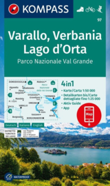 Wandelkaart Varallo - Verbenia - Lago d`Orta | Kompass 97 | 1:50.000 | ISBN 9783991219903