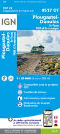 Wandelkaart Plougastel, Daoulas, Le Faou, PNR D'Armorique  | IGN 0517OT - 0517 OT | Bretagne | ISBN 9782758553618