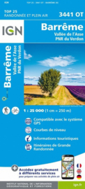 Wandelkaart Barreme & Vallee de L Asse | Provence | IGN 3441OT - IGN 3441 OT