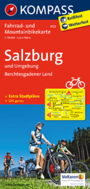 Fietskaart  Salzburg U. Umgebung - Berchtesgadener Land | Kompass 3122 | 1:70.000 | ISBN 9783850263344
