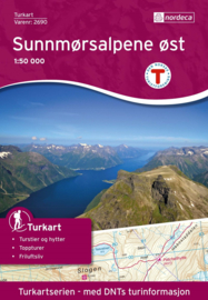 Wandelkaart Sunnmørsalpane Oost 2690 | Nordeca | 1:50.000 | ISBN 7046660026908