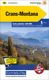Wandelkaart Crans-Montana | Kümmerly + Frey 32 | 1:60.000 | ISBN 9783259022320