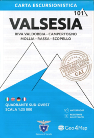 Wandelkaart  Valsesia - Riva Valdobbia | Geo4Map kaart 1 | 1:25.000 | ISBN 9791281223011