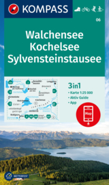 Wandelkaart Walchensee - Kochelsee | Kompass 06 | 1:25.000 | ISBN 9783991215547