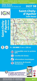 Wandelkaart St-Chély-d'Apcher / St-Amans  | Auvergne |  IGN 2637SB | ISBN 9782758548003