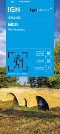 Topo-, wandelkaart Eauze / Vic-Fezensac |  IGN 1742SB | ISBN 9782758556237