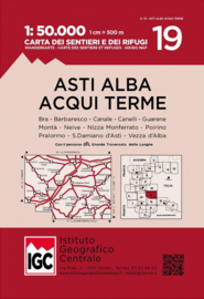 Wandelkaart Asti - Alba - Acqui Terme | IGC nr. 19 | 1:50.000 - ISBN 9788896455661