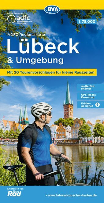 Fietskaart Lübeck en Omgeving | BVA - ADFC | ISBN 9783969902516