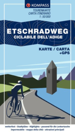 Fietskaart Etsch Radweg Landeck - Verona | Kompass 7041 | 1:50.000 | ISBN 9783991542223