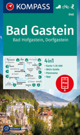 Wandelkaart Bad Gastein - Bad Hofgastein | Kompass 040 | 1:35.000 | ISBN 9783991210887
