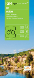 Wegenkaart - Fietskaart Ardèche - Privas Aubenas Vallon-Pont-d'Arc | IGN D07 | 1:100.000 | ISBN 9782758553151