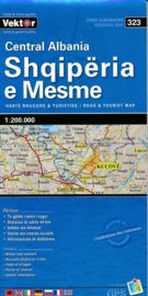 Wegenkaart Albanië Centraal - Central Albania | Vektor Editions | 1:200.000 | ISBN 9789604487769