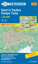 Wandelkaart Sand im Taufers - Camp Tures | Tabacco 36 | 1:25.000 | ISBN 9788883150364