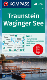 Wandelkaart Traunstein - Waginger See | Kompass 16 | 1:50.000 | ISBN 9783991218296