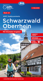 Fietskaart Schwarzwald / Oberrhein | ADFC nr. 24 | ISBN 9783969901359