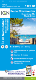 Wandelkaart Ile de Noirmoutier, Beauvoir-sur-Mer & Bourgneuf-en-Ret | IGN 1125OT – IGN 1125 OT | ISBN 9782758555315