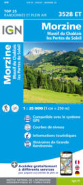Wandelkaart Morzine, Massif du Chablais, Avoriaz, Evian-les-Bains, Les Gets, Chatel, Portes du Soleil | Mont Blanc gebied |  IGN 3528ET - IGN 3528 ET | ISBN 9782758540052
