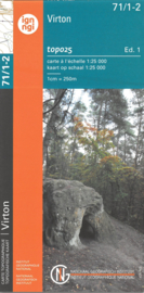 Topografische kaart Belgie NGI 71 / 1-2 Virton | 1:25.000 - ISBN 9789462353138
