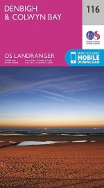 Wandelkaart Ordnance Survey | Denbigh to Colwyn Bay 116 | ISBN 9780319216246
