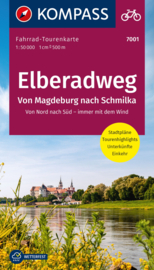 Fietskaart Elbe Radweg 1 Schmilka - Maagdenburg | Kompass 7001 | 1:50.000 | ISBN 9783991218388