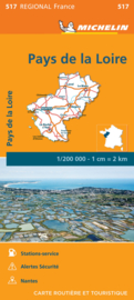 Wegenkaart Pays de la Loire 2024 | Michelin 17517 | ISBN 9782067262454
