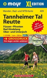 Wandelkaart Tannheimer Tal, Reutte XL | Walter Mayr 409 | 1:25.000 | ISBN 9783854914440