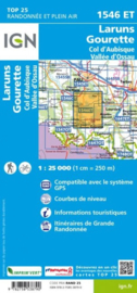 Wandelkaart Laruns, Gourette, Col d`Aubisque, Arudy |  Pyreneeën | IGN 1546ET -IGN 1546 ET | ISBN 9782758538790