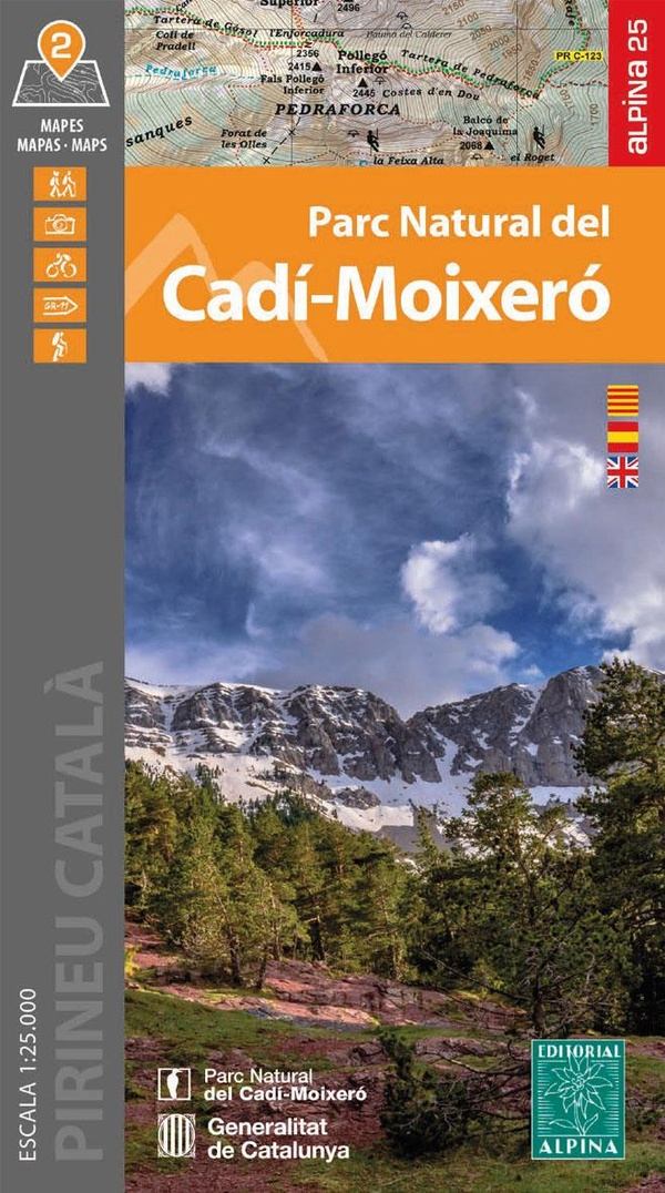 Wandelkaart Cadi Moixera PN | Editorial Alpina | 1:25.000 | ISBN 9788470111839