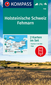 Wandelkaart Naturpark Holsteinische Schweiz | Kompass 740 | ISBN 9783991210856