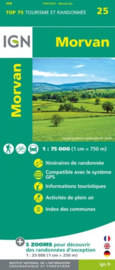 Wandelkaart - Fietskaart Morvan nr. 25  |  1:75.000 | ISBN 9782758547365