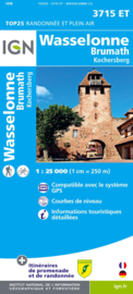 Wandelkaart Saverne - Wasselonne - Rocher de Dabo | Vogezen |  IGN 3715 ET - IGN 3715ET | ISBN 9782758550457