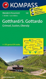 Wandelkaart Gotthard - Grimsel -Susten | Kompass 108 | 1:40.000 | ISBN 9783850269650