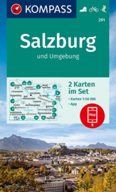 Wandelkaart Rund um Salzburg | Kompass 291 | 1:50.000 | ISBN 9783990448535