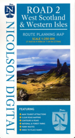 Wegenkaart  West Scotland and the Western Isles | Nicolson 02 |  1:250.000 | ISBN 9781912046591