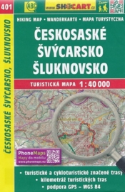 Wandelkaart Tsjechië -  Českosaské Švýcarsko, Šluknovsko | Shocart 401 | ISBN 9788072246793