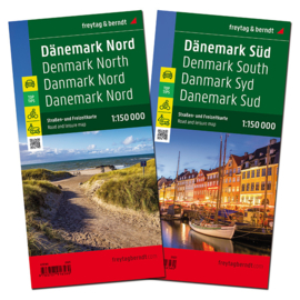 Fietskaart Denemarken - Noord & Zuid | Freytag & Berndt | 1:150.000 | ISBN 9783707916560