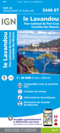 Wandelkaart Le Lavandou, Corniche des Maures, Ile du Levant | IGN 3446ET - IGN 3446 ET | ISBN 9782758554011