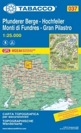 Wandelkaart Gran Pilastro - Monti di Fundres - Hochfeiler - Pfunderer Berge - Dolomieten | Tabacco 37 | 1:25.000 | ISBN 9788883150373