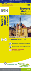 Wegenkaart - fietskaart Nevers - Autun - Morvan | IGN 135 | ISBN 9782758543732