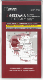 Fiets- & Wegenkaart Thessaly 4 - Griekenland | Terrain Maps | ISBN 9789609456234