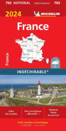 Wegenkaart Frankrijk 2024 - Scheurvast | Michelin 11721 | ISBN 9782067262386